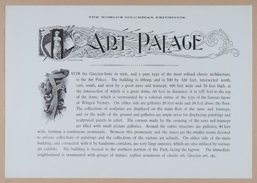E338 - Chicago World's Fair - 1892 - i10711
