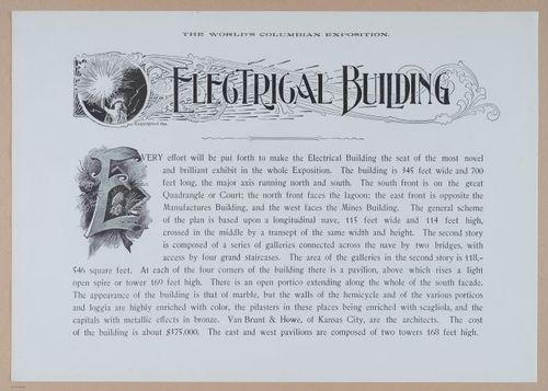 E338 - Chicago World's Fair - 1892 - i10713