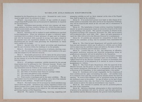 E338 - Chicago World's Fair - 1892 - i10798