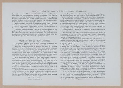 E338 - Chicago World's Fair - 1892 - i10830