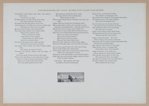 E338 - Chicago World's Fair - 1892 - i10847