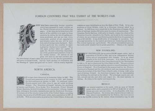 E338 - Chicago World's Fair - 1892 - i10866