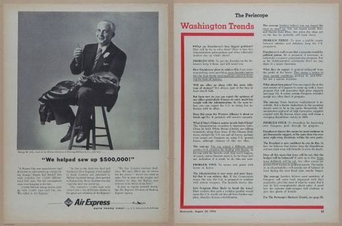 E350 - Newsweek 1953 August 24 - Nuclear Scenario Map - 12928-12929