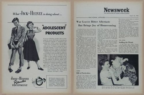 E350 - Newsweek 1953 August 24 - Nuclear Scenario Map - 12930-12931