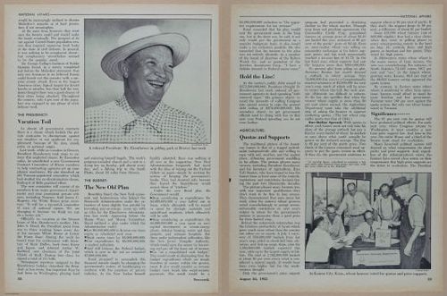 E350 - Newsweek 1953 August 24 - Nuclear Scenario Map - 12932-12933