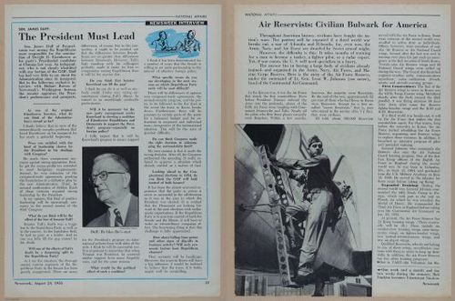 E350 - Newsweek 1953 August 24 - Nuclear Scenario Map - 12937-12938