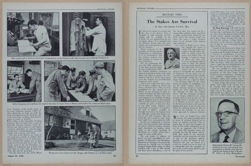 E350 - Newsweek 1953 August 24 - Nuclear Scenario Map - 12942-12944