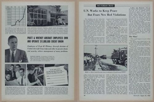 E350 - Newsweek 1953 August 24 - Nuclear Scenario Map - 12947-12948