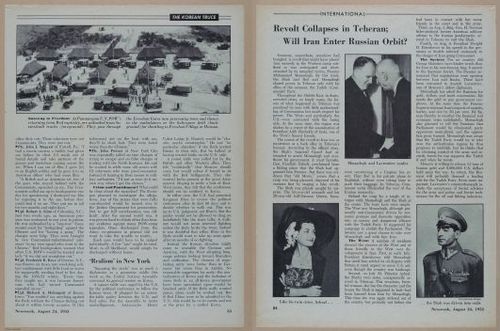 E350 - Newsweek 1953 August 24 - Nuclear Scenario Map - 12951-12952