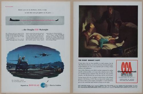 E350 - Newsweek 1953 August 24 - Nuclear Scenario Map - 12969-12970