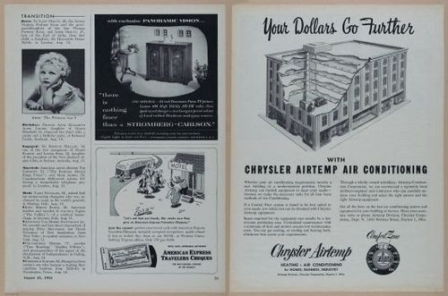 E350 - Newsweek 1953 August 24 - Nuclear Scenario Map - 12973-12974