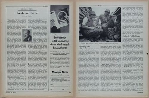 E350 - Newsweek 1953 August 24 - Nuclear Scenario Map - 12985-12986