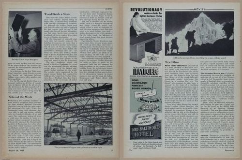 E350 - Newsweek 1953 August 24 - Nuclear Scenario Map - 12995-12996