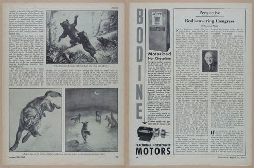 E350 - Newsweek 1953 August 24 - Nuclear Scenario Map - 12999-13000