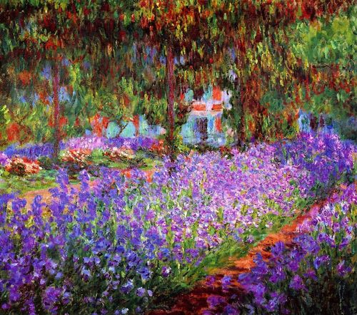 E355 - The Artist's Garden at Giverny - Claude Monet - 1900 – Staycation - Peggy
