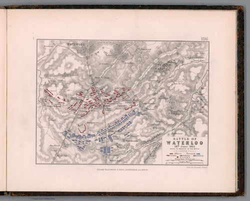 E158 - Battle of Waterloo, A.K. Johnston, 1852