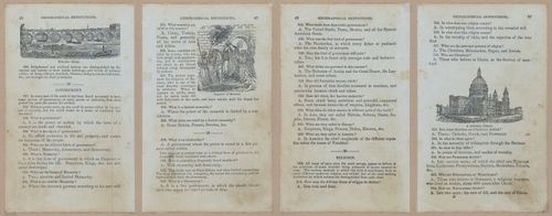 E348 - Mitchell's Geography 1845 - 12596-12597-12599-12600