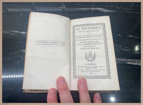 E347 - Le Plutarque De La Jeunesse 1822 - 0165(3)