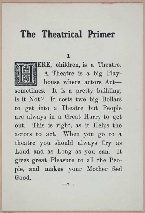 E370 - The Theatrical Primer - i14955