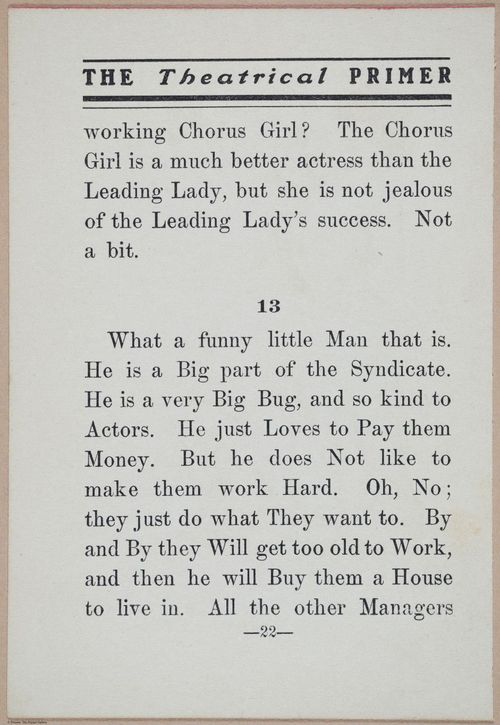 E370 - The Theatrical Primer - i14970