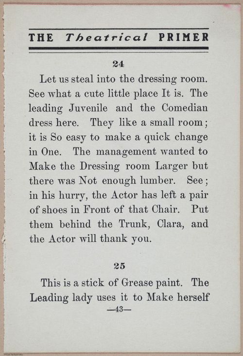 E370 - The Theatrical Primer - i14991