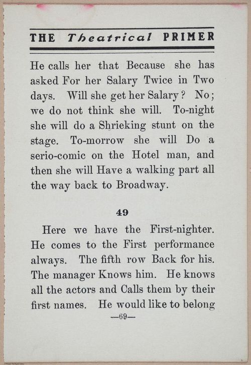 E370 - The Theatrical Primer - i15018
