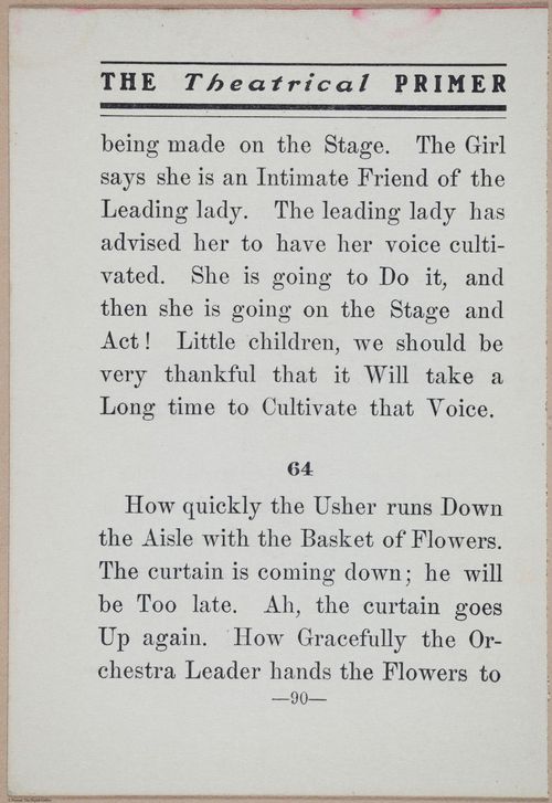 E370 - The Theatrical Primer - i15039