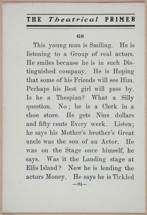 E370 - The Theatrical Primer - i15043