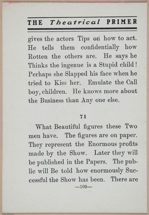 E370 - The Theatrical Primer - i15049
