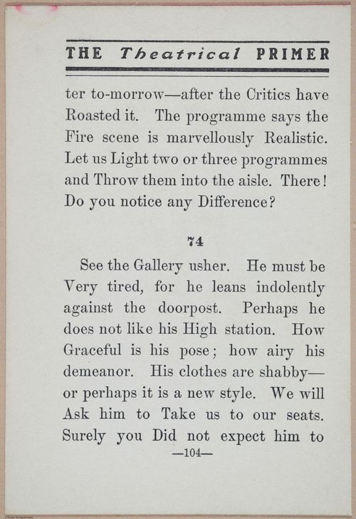 E370 - The Theatrical Primer - i15053