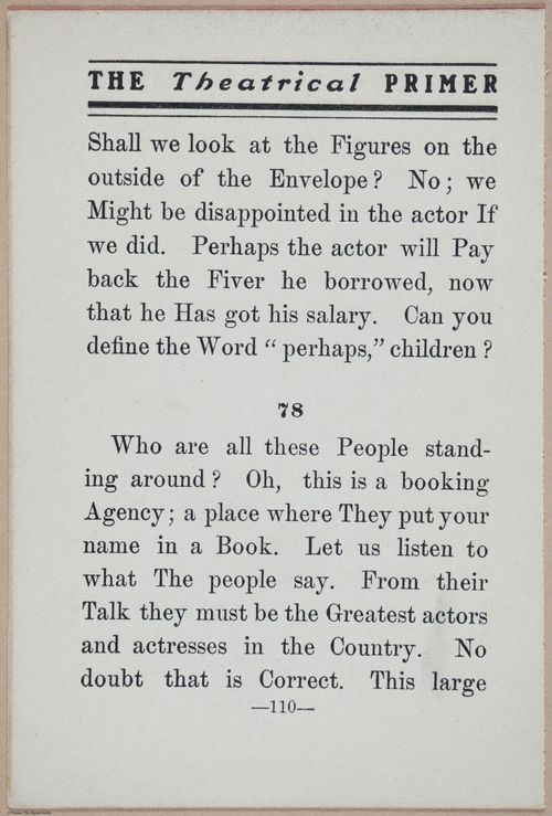 E370 - The Theatrical Primer - i15059