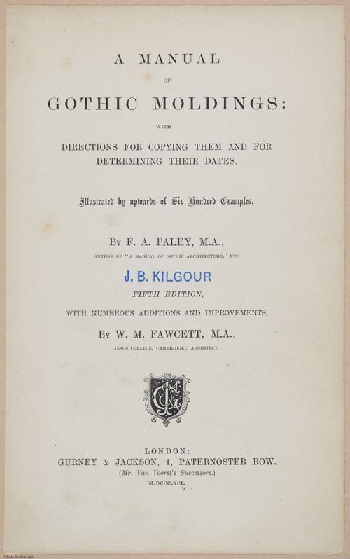 E362 - Gothic Moldings - i14057