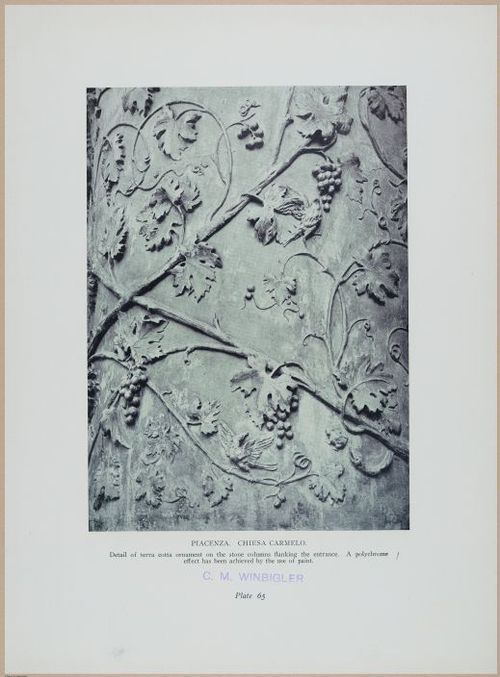 E363 - Terra Cotta of the Italian Renaissance - 1925 - 13848