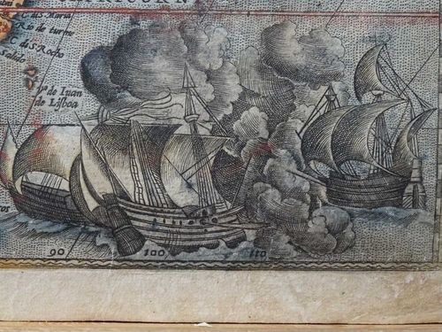 E117 - KH - Ortelius Africa Map - Detail 2 (9b of 14)