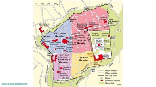 E126 Martin Van Brauman - Jerusalem map