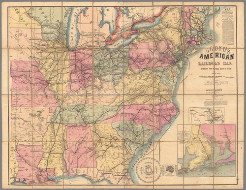 Industry: Pre-Gilded Age Railway Map (1861)