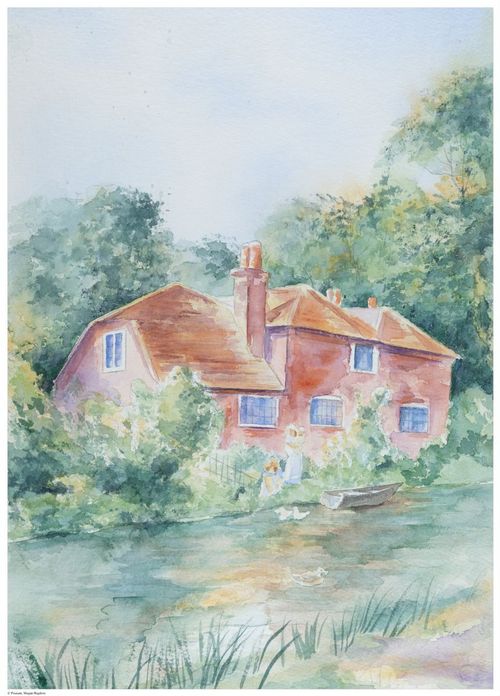 Karen McCombe, watercolor painting class, non-original work.