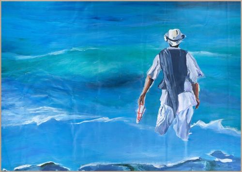 Painting of Kenzo ad, acrylic&nbsp;