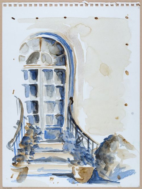 Filoli doorstep, Woodside, CA, plein air
