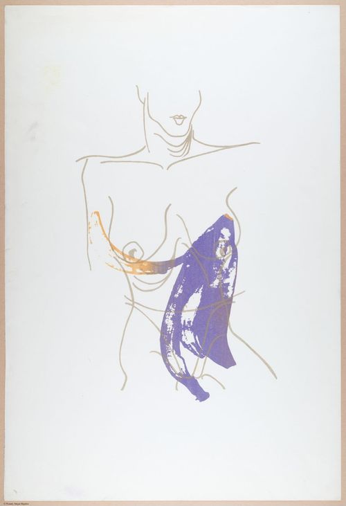 Nude. Sketch & silkscreen