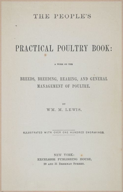 E400 - Practical Poultry Book - 1871 - 16677
