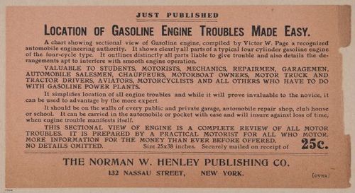 E401 - Gasoline Engines - 1912 - 17574