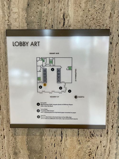 Guide to Lobby Art @ 601 California Street