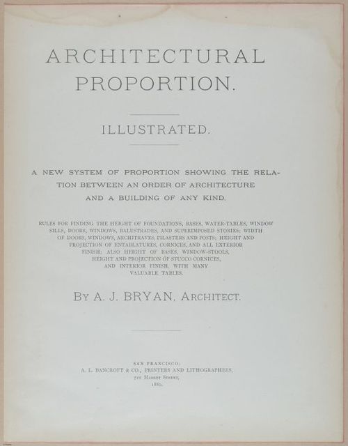 E428 - Arch Proportions - i20820