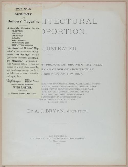 E428 - Arch Proportions - i20854