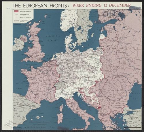 The European fronts [cartographic material] : week ending 12 December