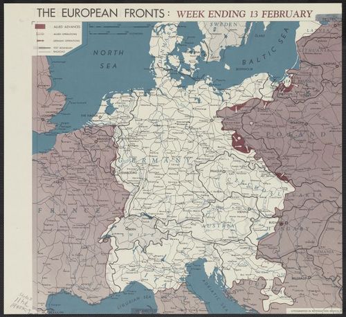 The European fronts [cartographic material] : week ending 13 February