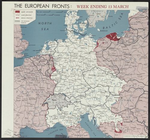 The European fronts [cartographic material] : week ending 13 March