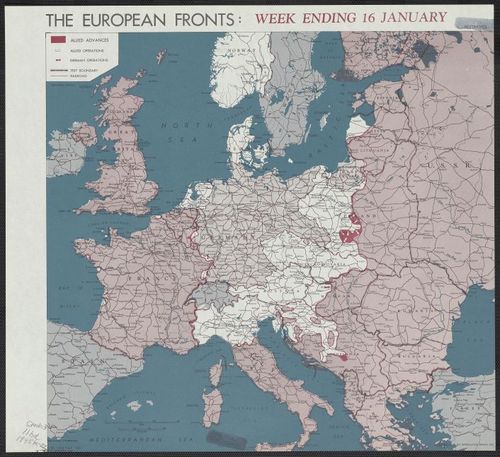 The European fronts [cartographic material] : week ending 16 January