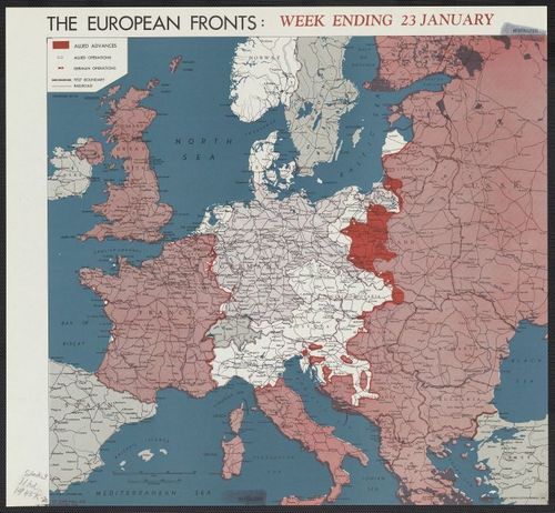 The European fronts [cartographic material] : week ending 23 January